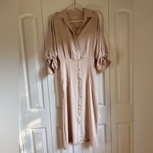 Max Studio Beige Midi Dress